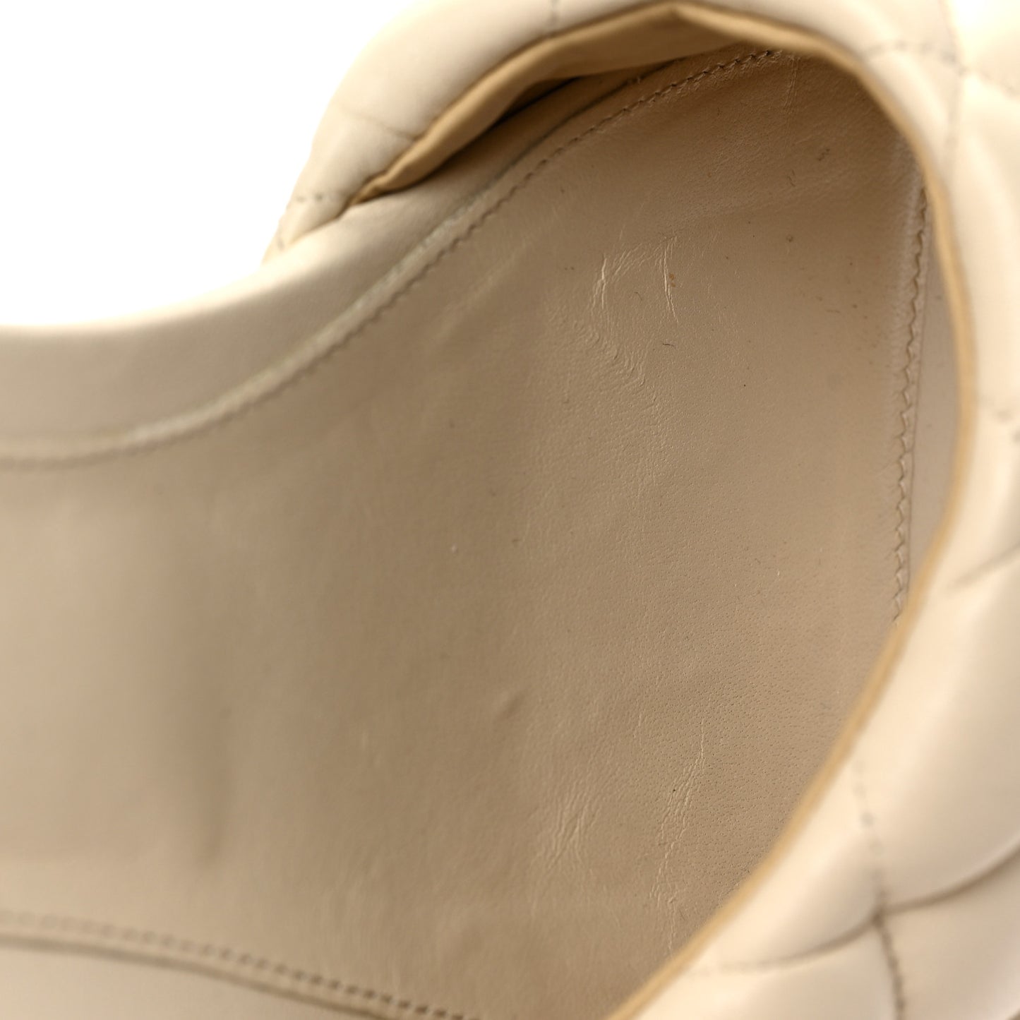 Nappa Matelasse Padded Flat Sandals 39 Sea Salt