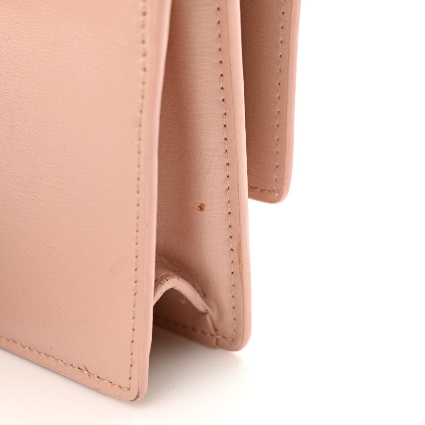 Calfskin Monogram Sunset Chain Wallet Light Pink