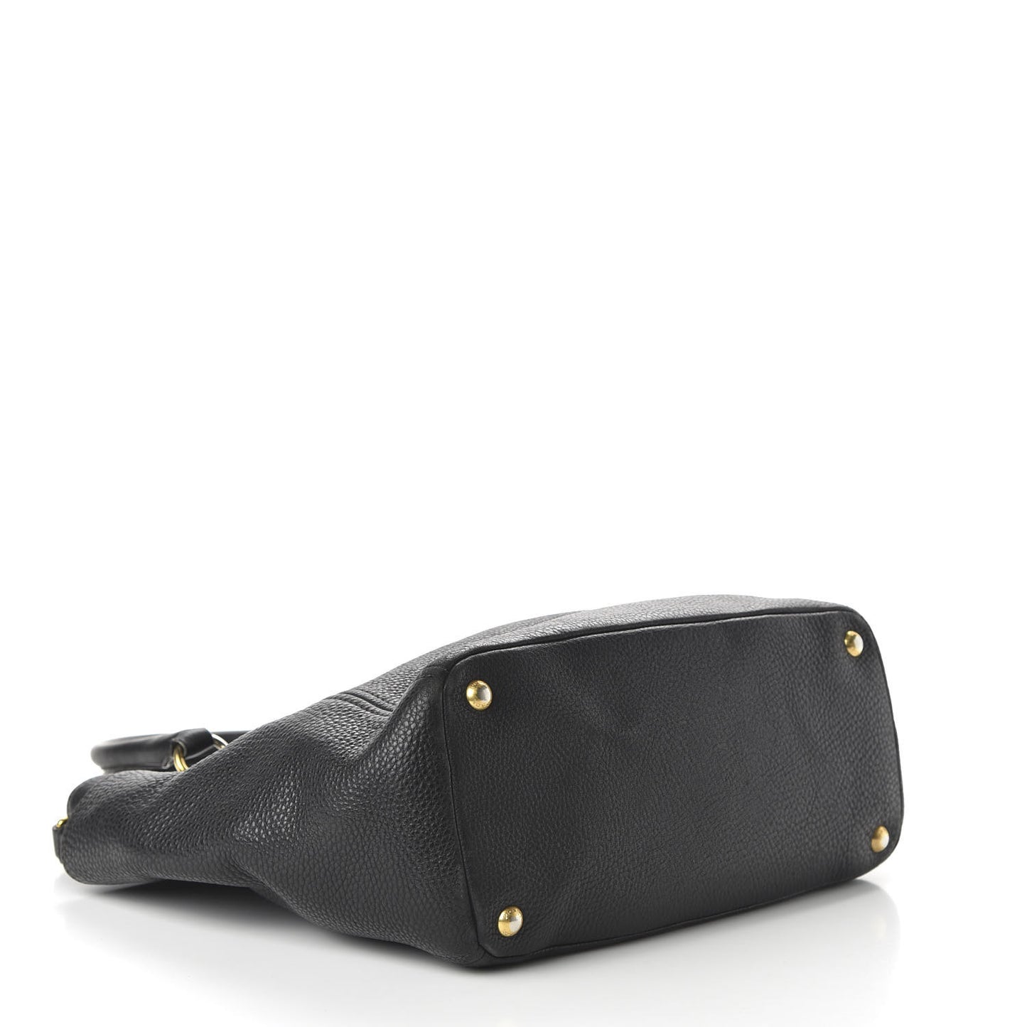 Vitello Daino Side Pocket Tote Black