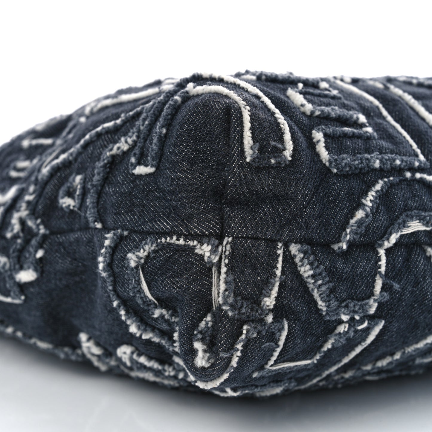 Denim Patchwork Quilted Chanel 22 Black