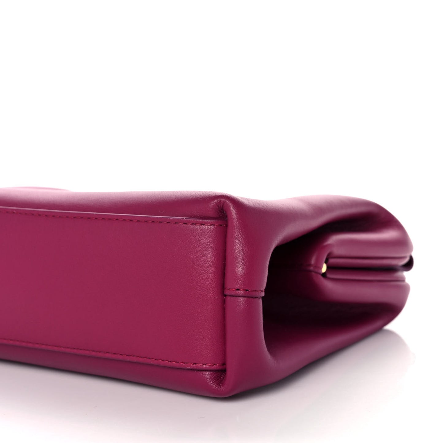 Calfskin Small The Point Triangle Bag Cinnabar