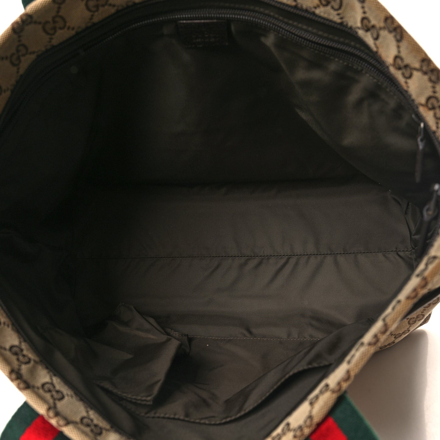 Monogram Web Large Diaper Tote Brown