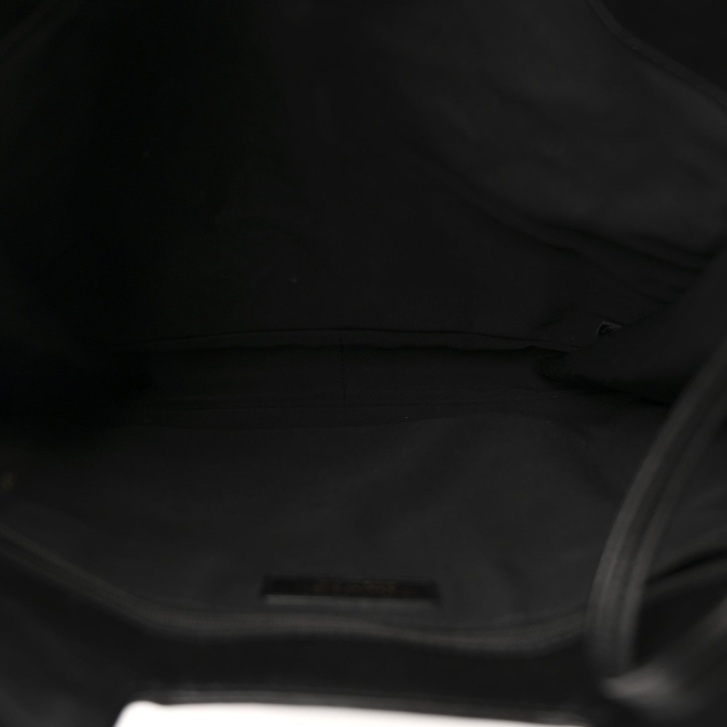 Aged Calfskin Medium Charm Shopping Bag Black