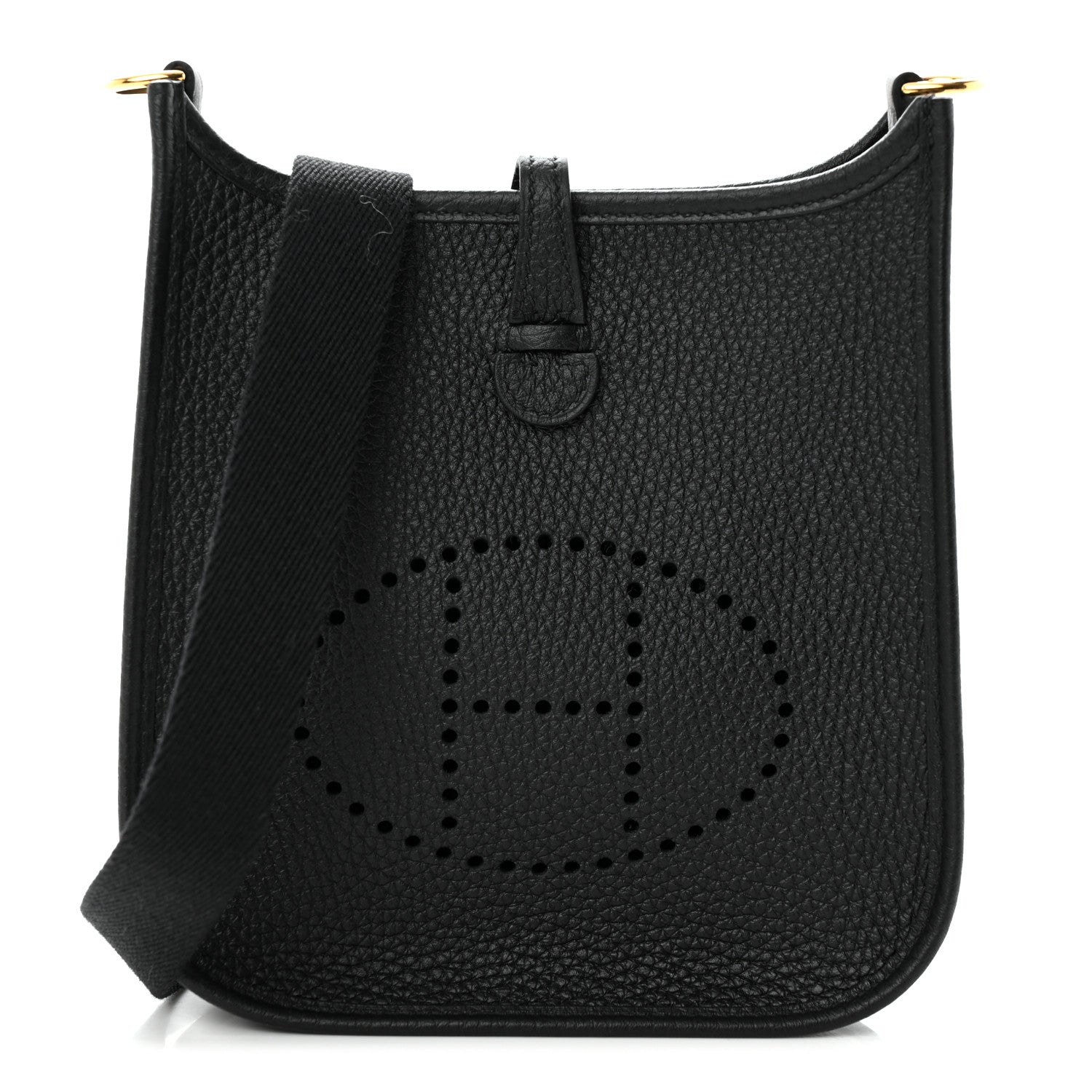 Hermes Taurillon Clemence Evelyne TPM Black 1 of 11