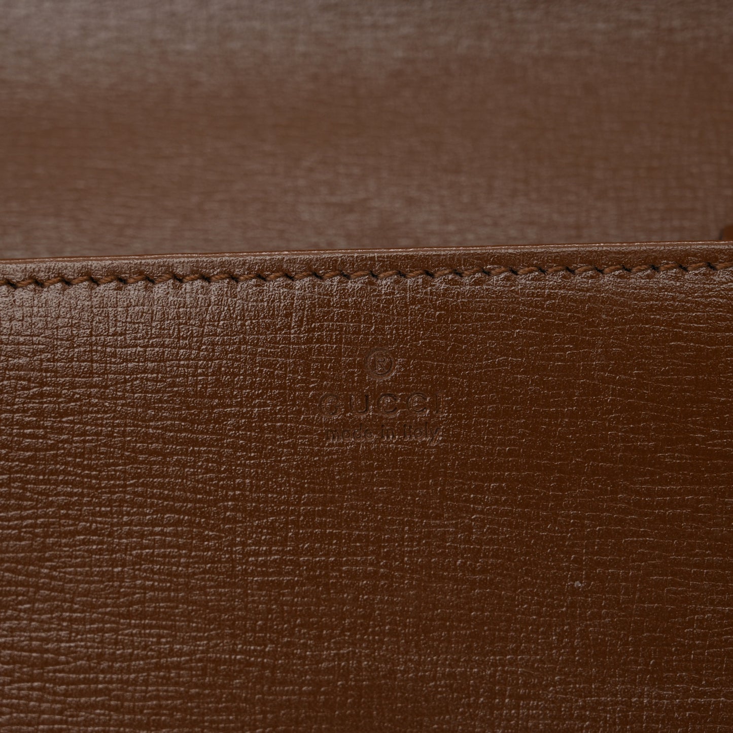 GG Supreme Monogram Azalea Calfskin Horsebit 1955 Wallet On Chain Beige Ebony Brown Sugar