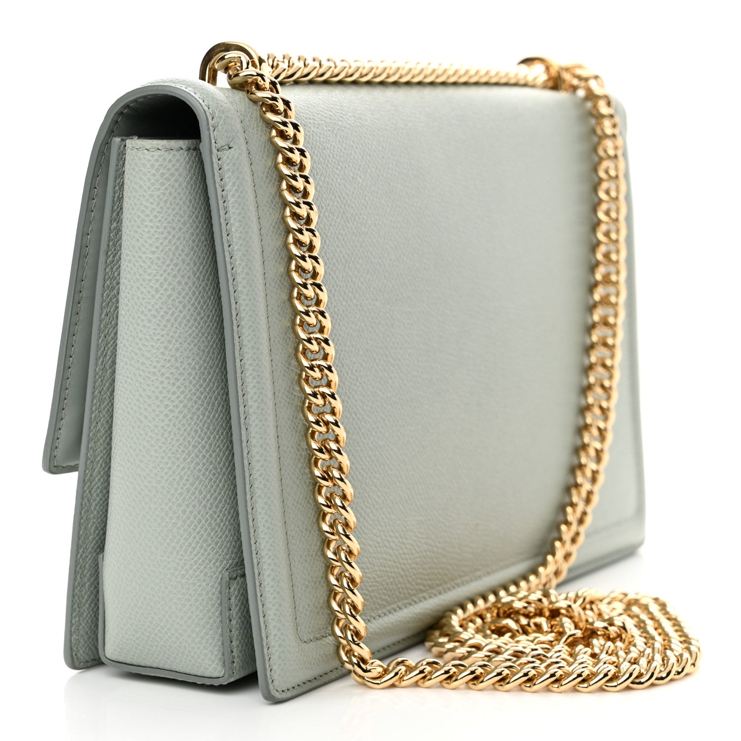 Salvatore Ferragamo Printed Calfskin Ginny Shoulder Bag Opal 3 of 11
