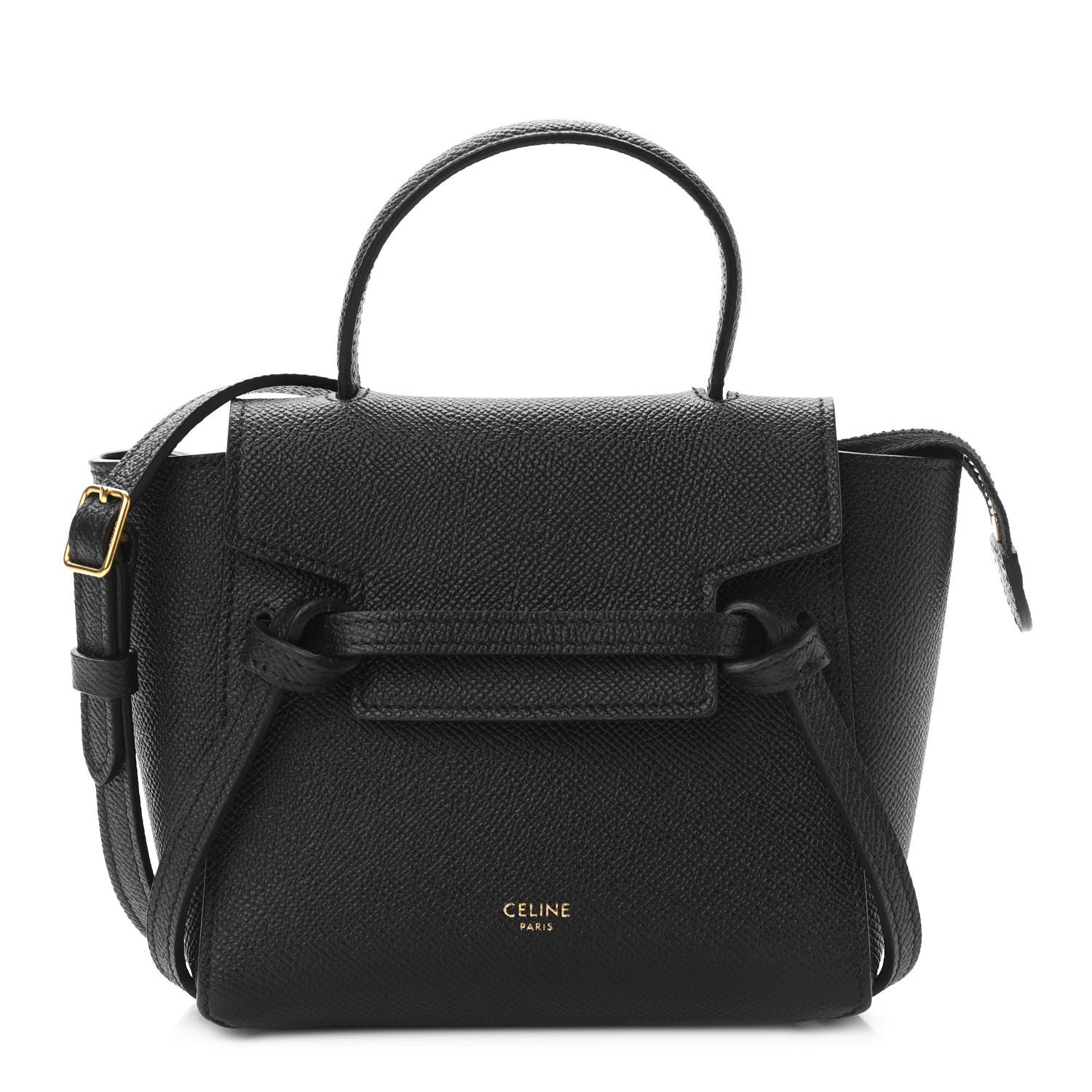 Celine Grained Calfskin Pico Belt Bag Black 1 of 9