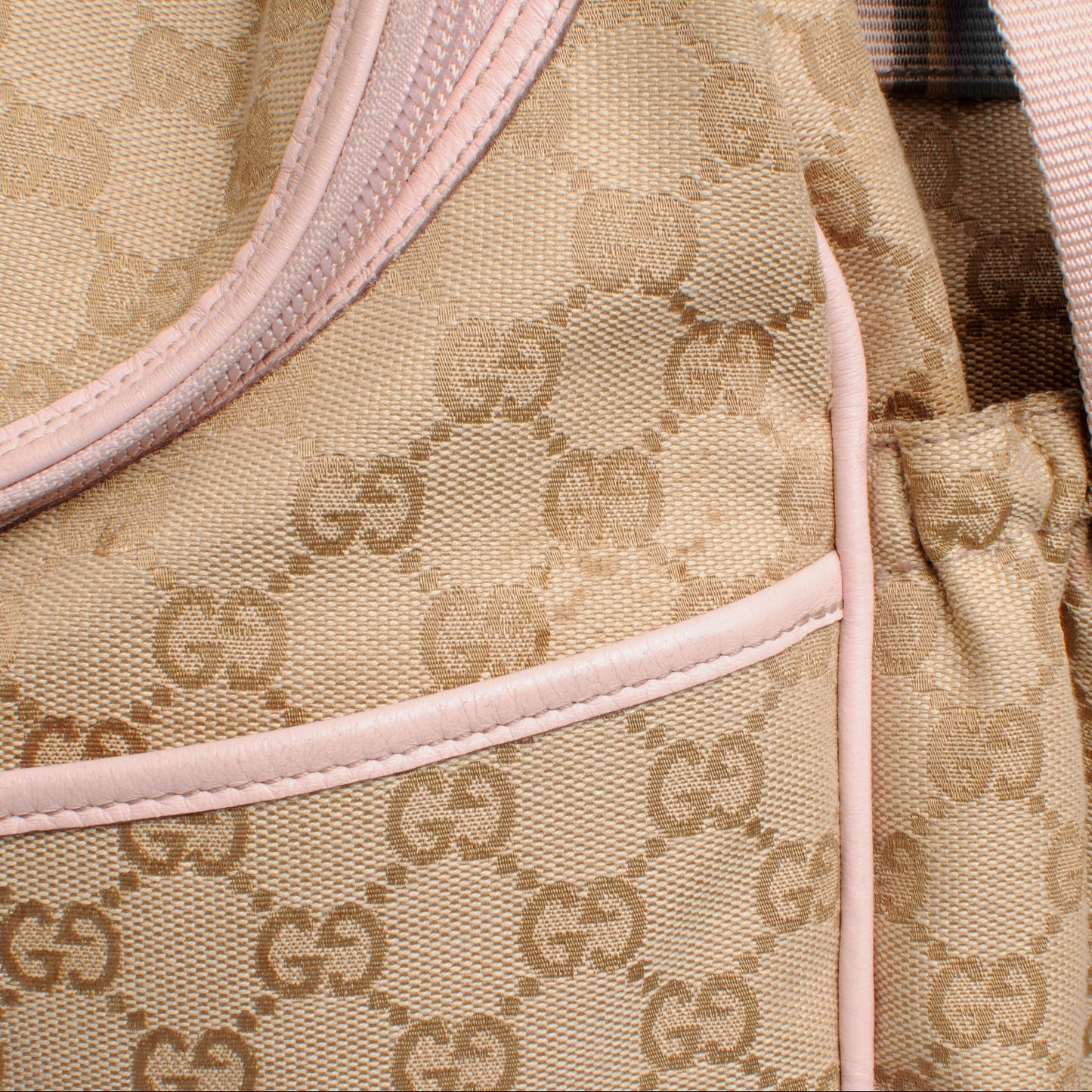 Monogram Diaper Bag Pink