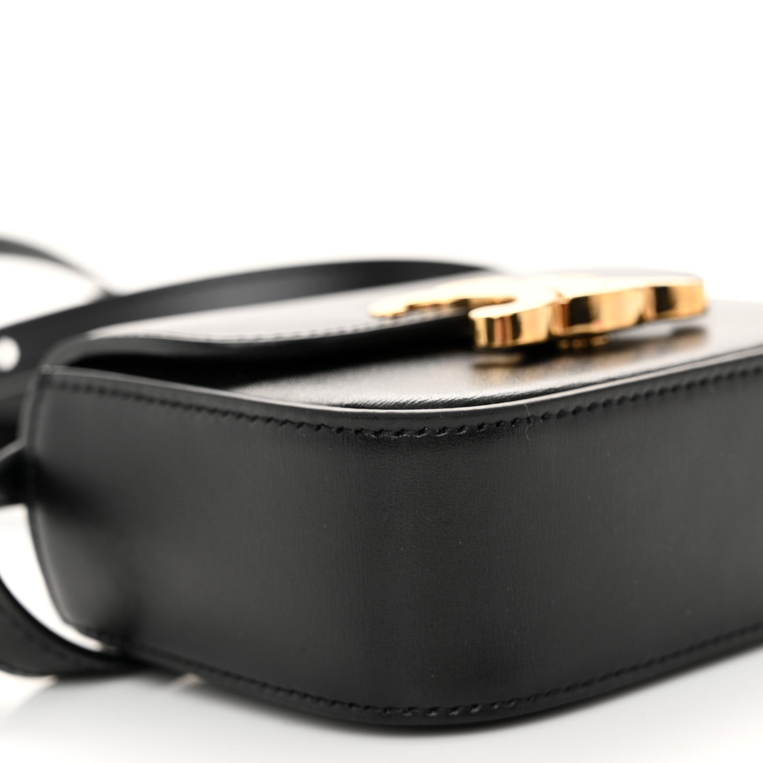 Celine Shiny Calfskin Mini Triomphe Black 8 of 9