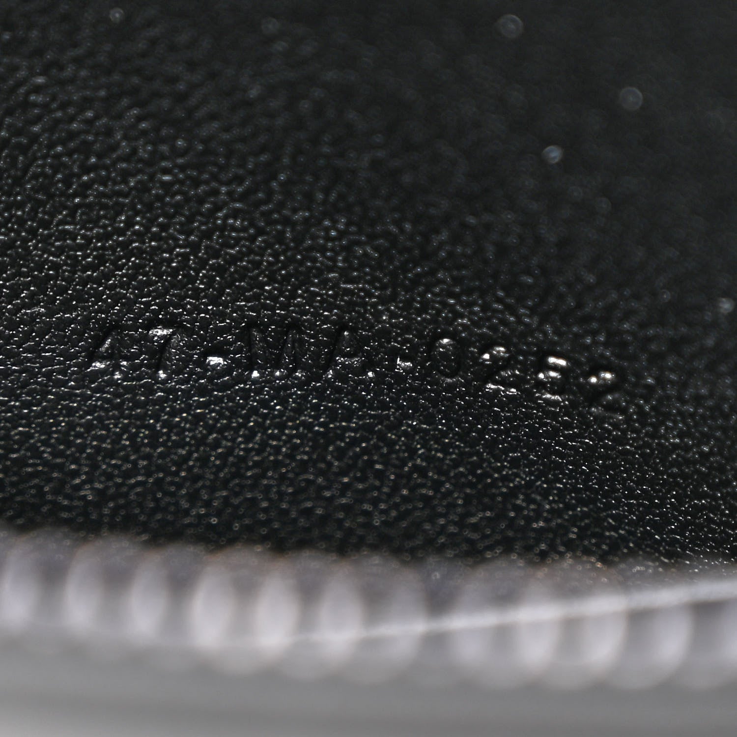 Christian Dior Calfskin Macrocannage Diamond Caro Zipped Pouch With Chain Black 8 of 11