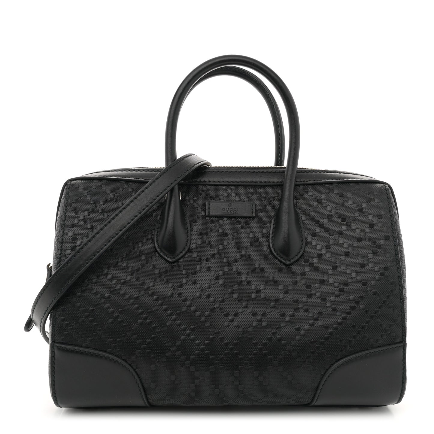 Hilary Lux Bright Diamante Top Handle Bag Black