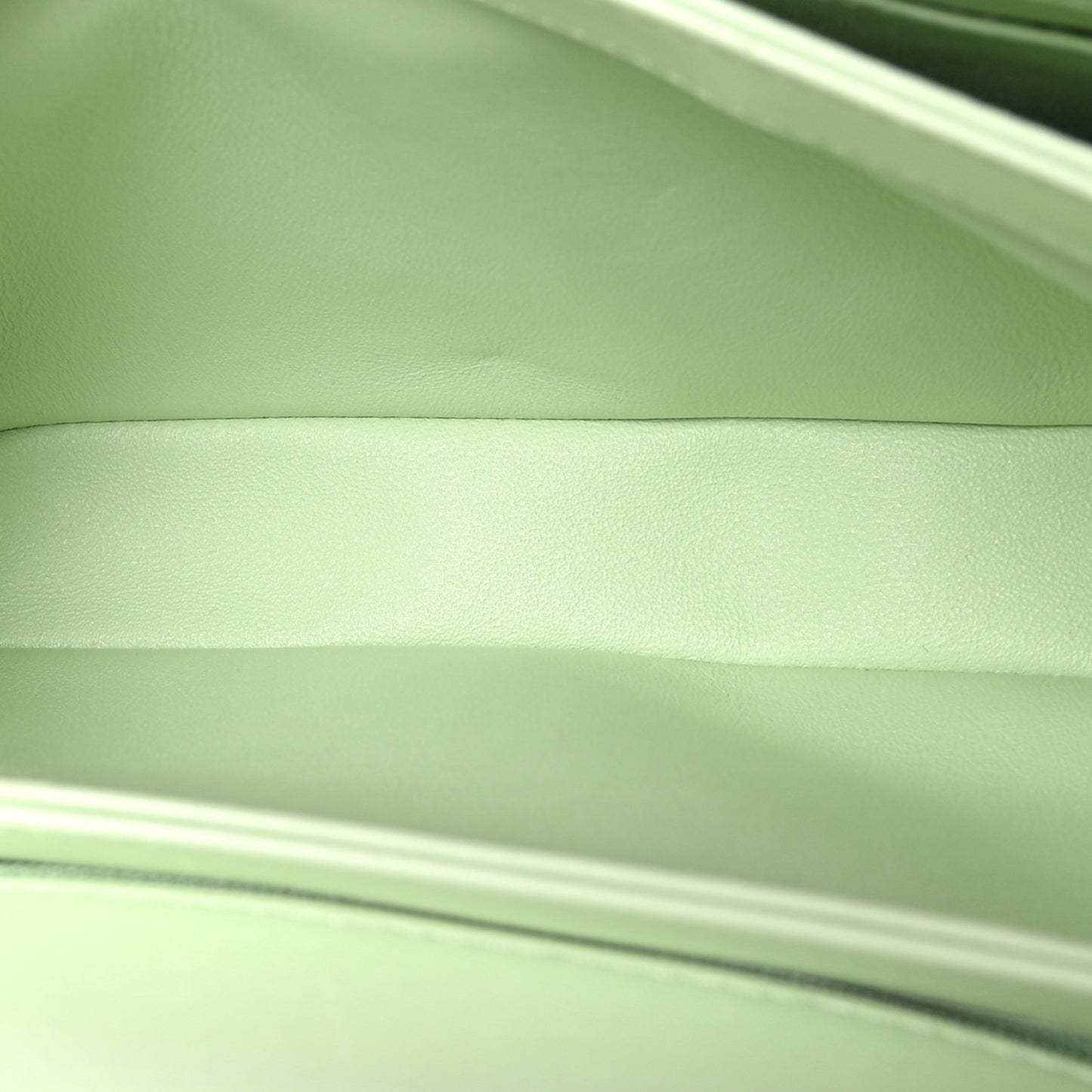 Lambskin Quilted Small Trendy CC Flap Dual Handle Bag Light Green