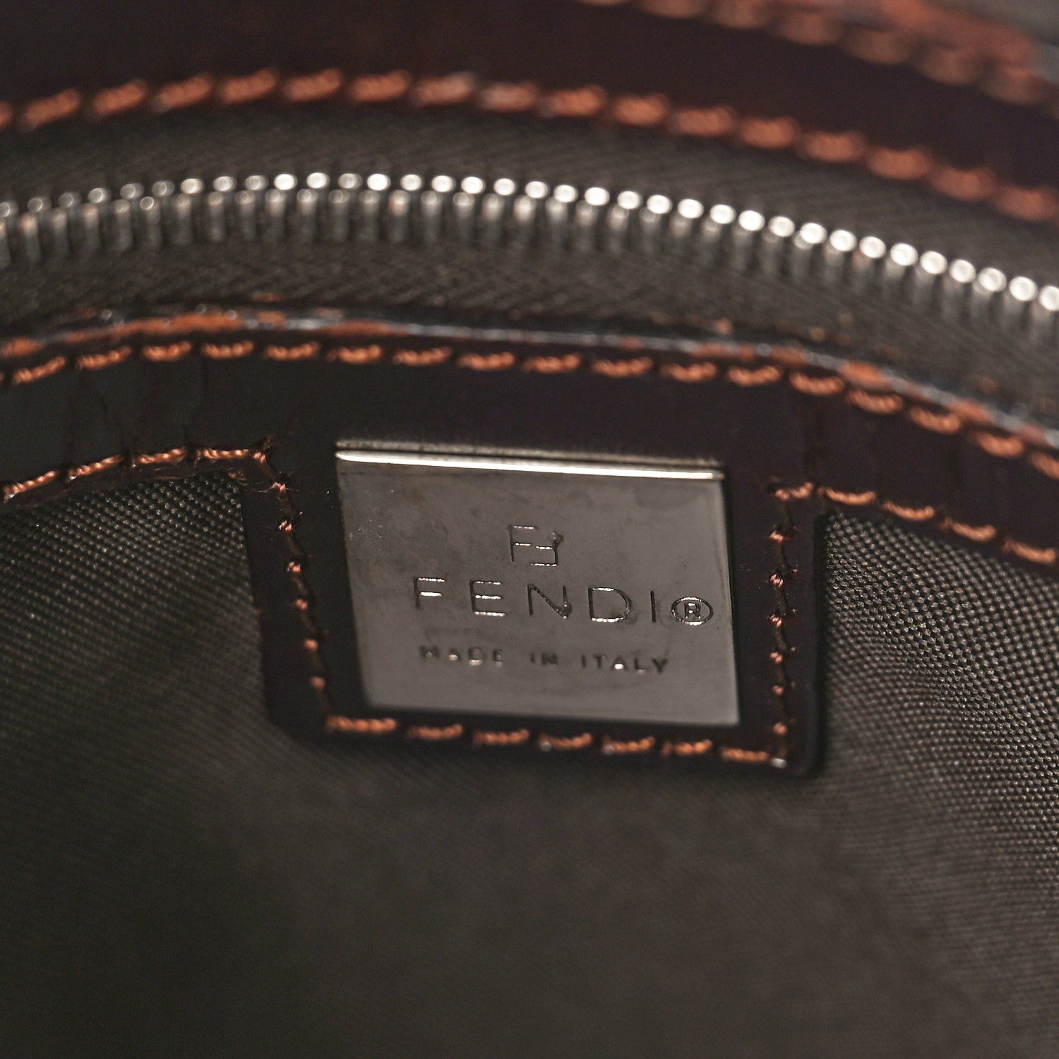 Fendi Zucca Boston Tobacco 6 of 10