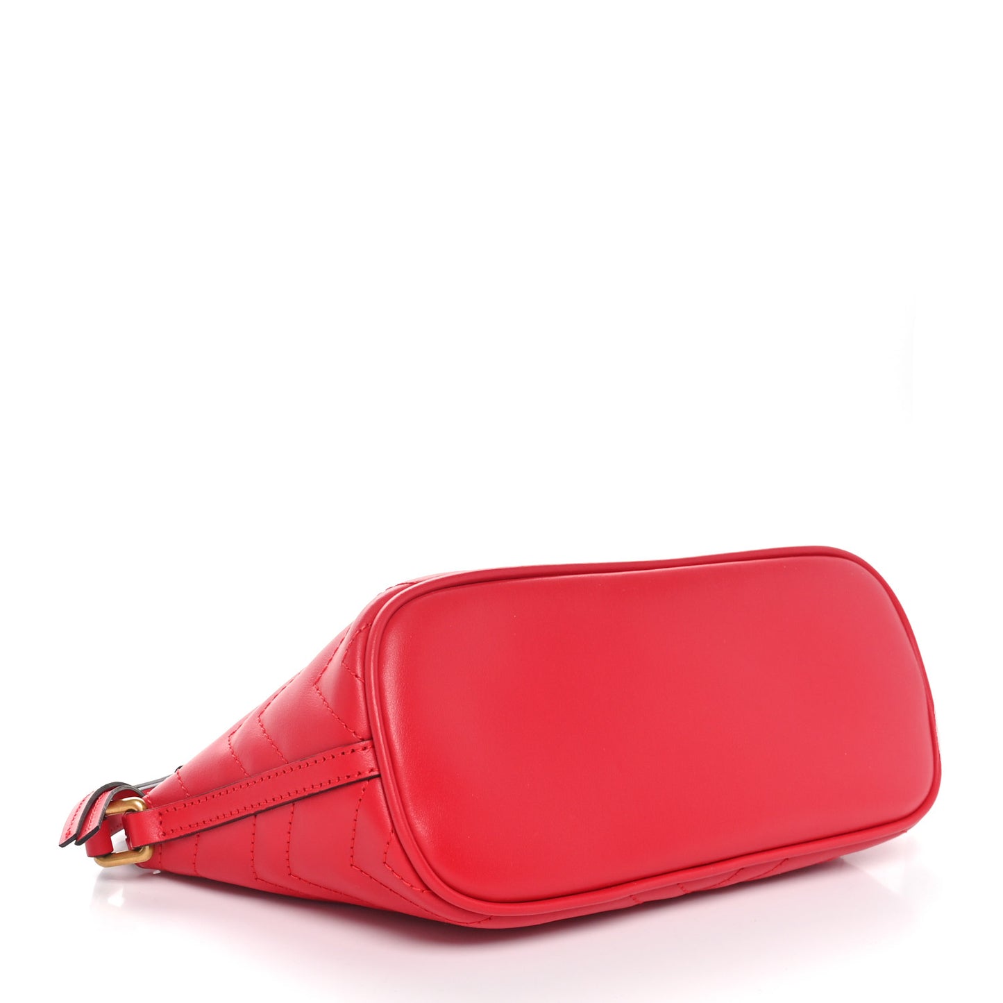 Calfskin Matelasse Chevron GG Marmont Sling Shoulder Bag Rosso