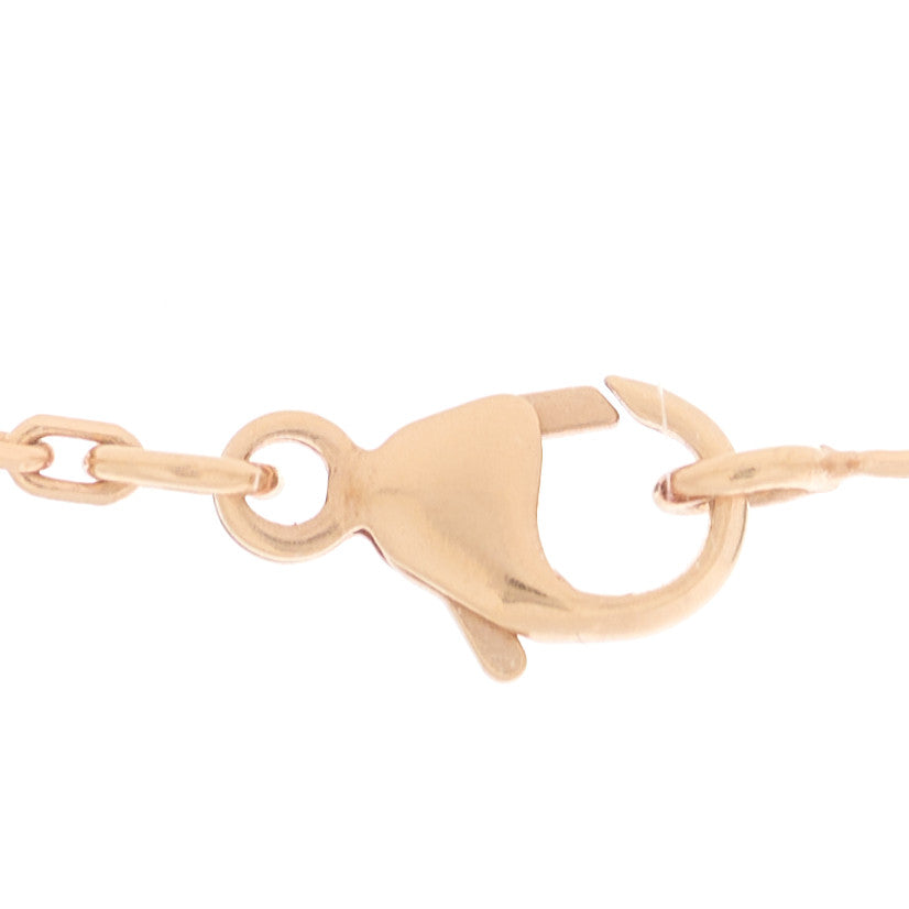 Lacquered Rose Gold Mini Pop H Pendant Necklace Rose Dragee