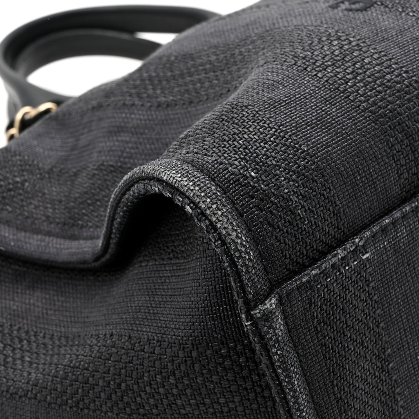 Lurex Boucle Large Deauville Tote Black