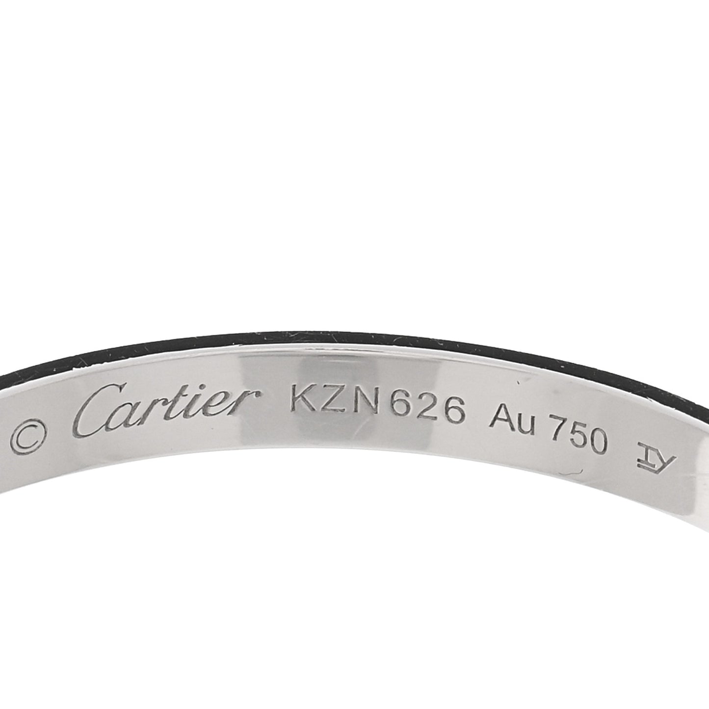 18K White Gold Large LOVE Hoop Earrings