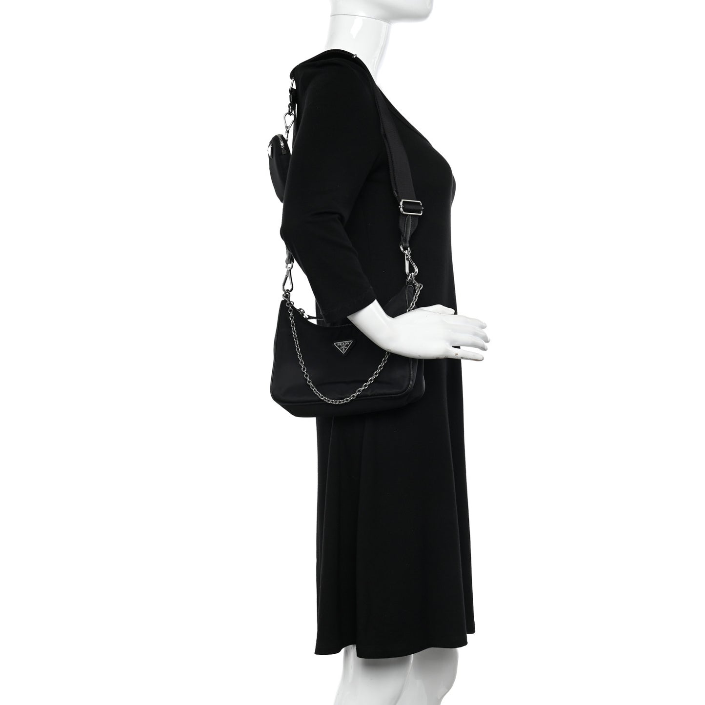 Nylon Re-Edition 2005 Shoulder Bag Black