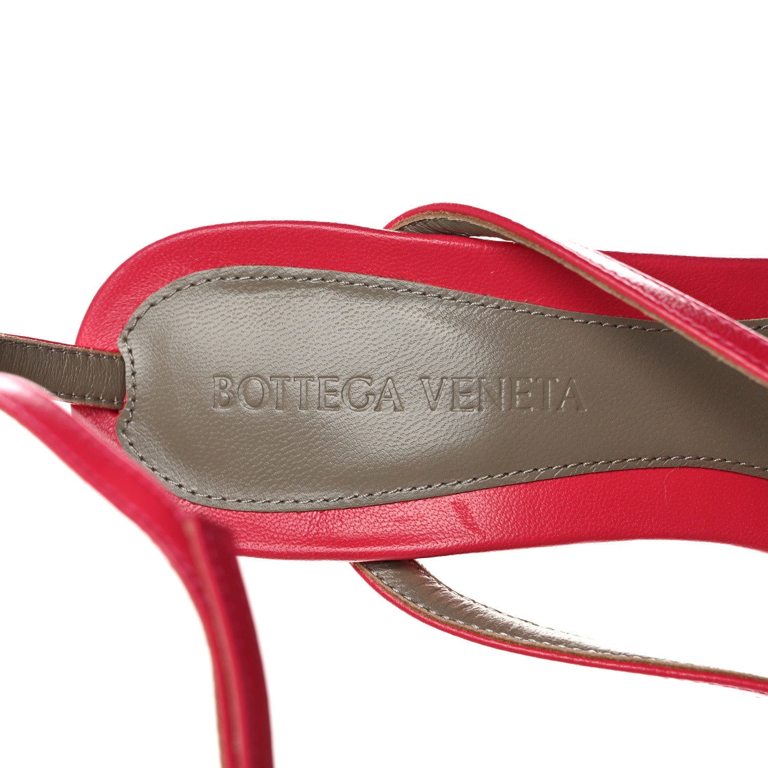 Bottega Veneta Lambskin Stretch Multi Strap 90mm Sandals 36 Lollipop 7 of 8