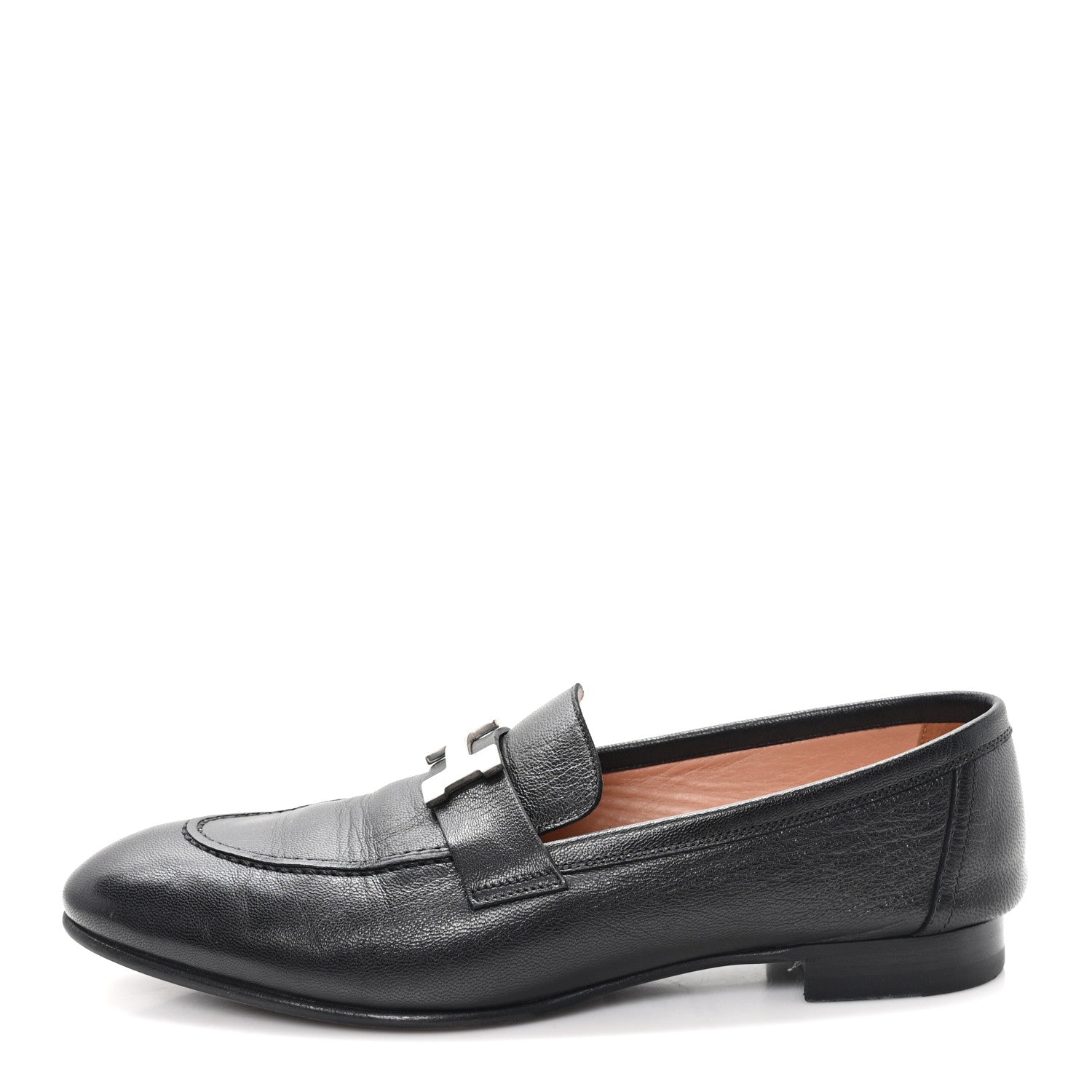 Hermes Goatskin Womens Paris Loafers 40 Black 1873597 – FASHIONPHILE