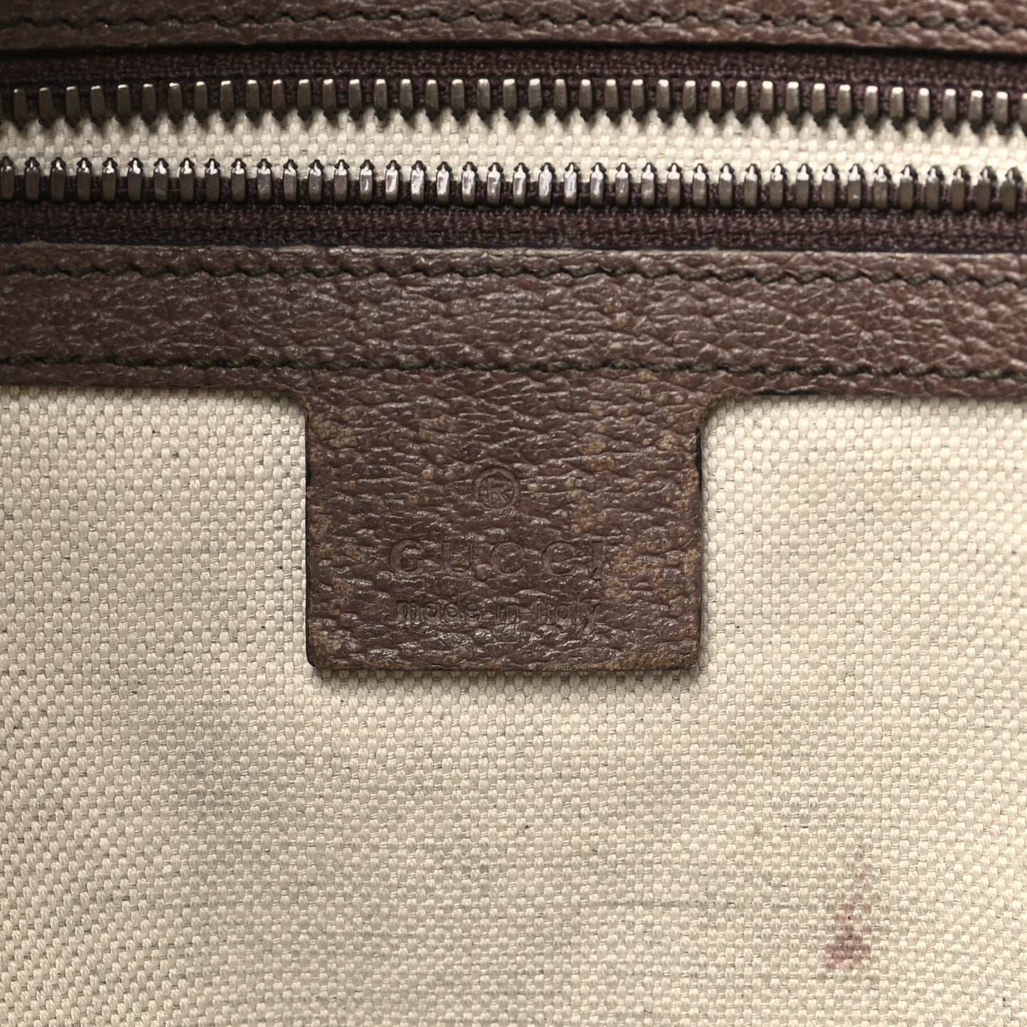 GG Supreme Monogram Web Small Ophidia Half Moon Hobo Brown