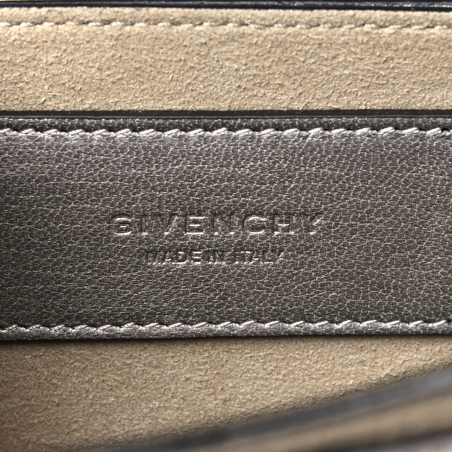 Givenchy Calfskin Suede Small GV3 Shoulder Bag Silver 6 of 8