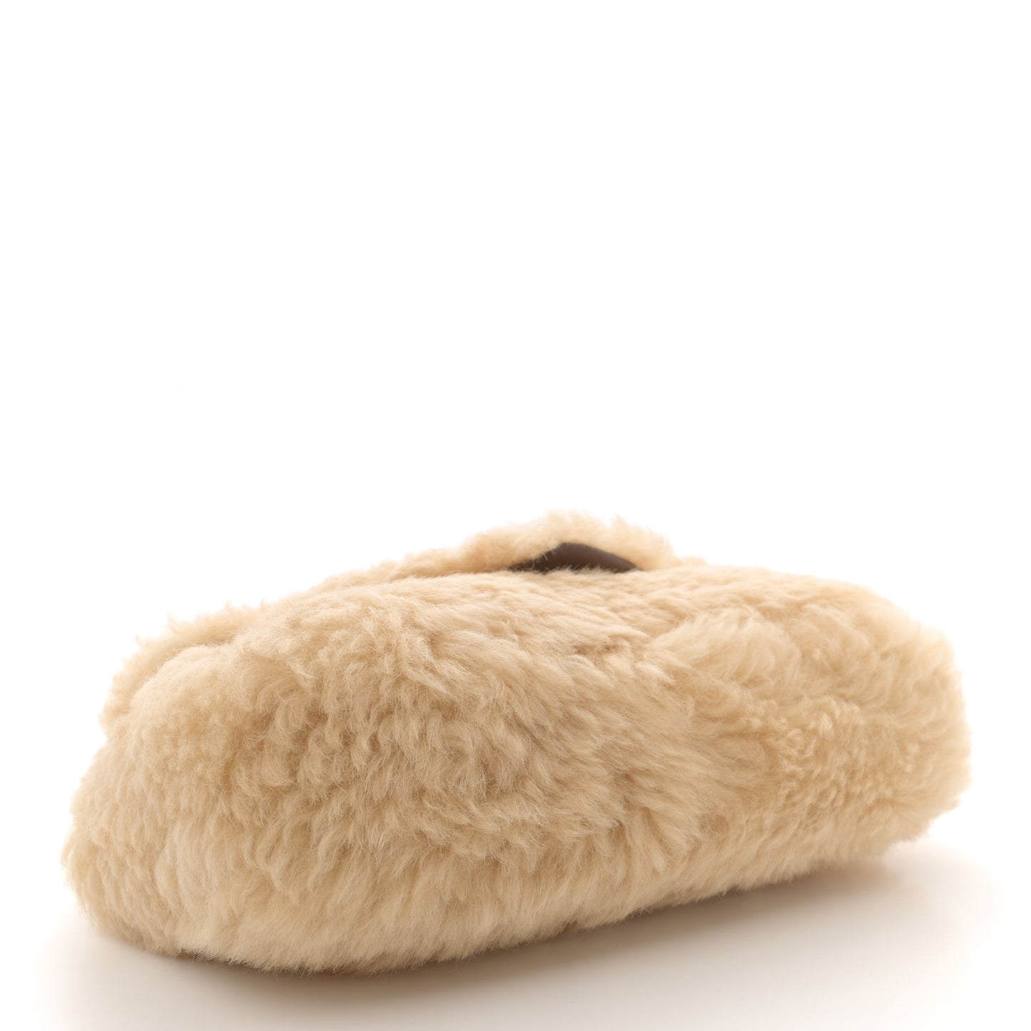Shearling Calypso Crossbody Crema Naturel Dark Cigar