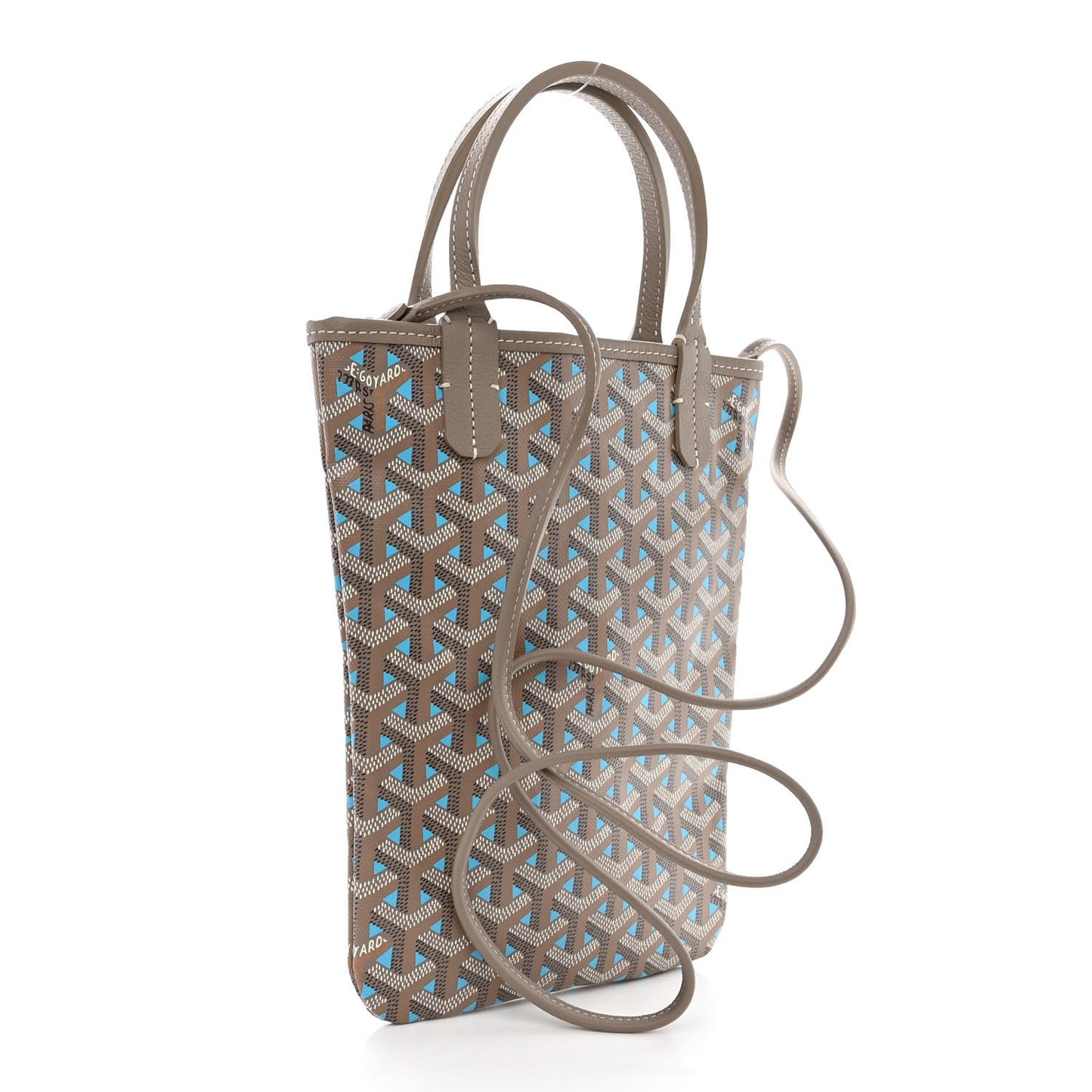 Goyardine Poitiers Claire Voie Tote Grege Turquoise