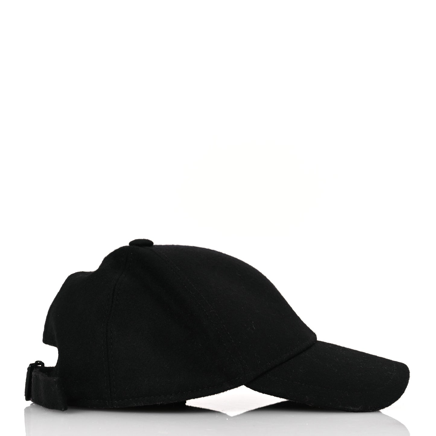 Wool Felt Monogram Baseball Cap 57 Black