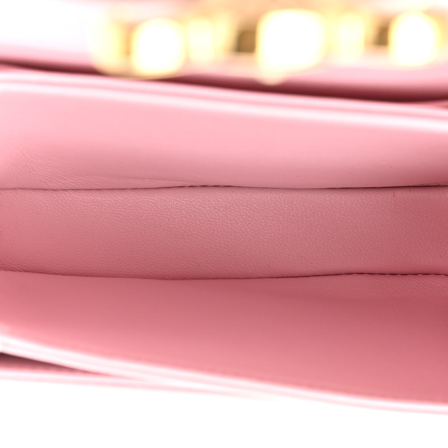 Shiny Calfskin Triomphe Mini Besace Clea Light Pink