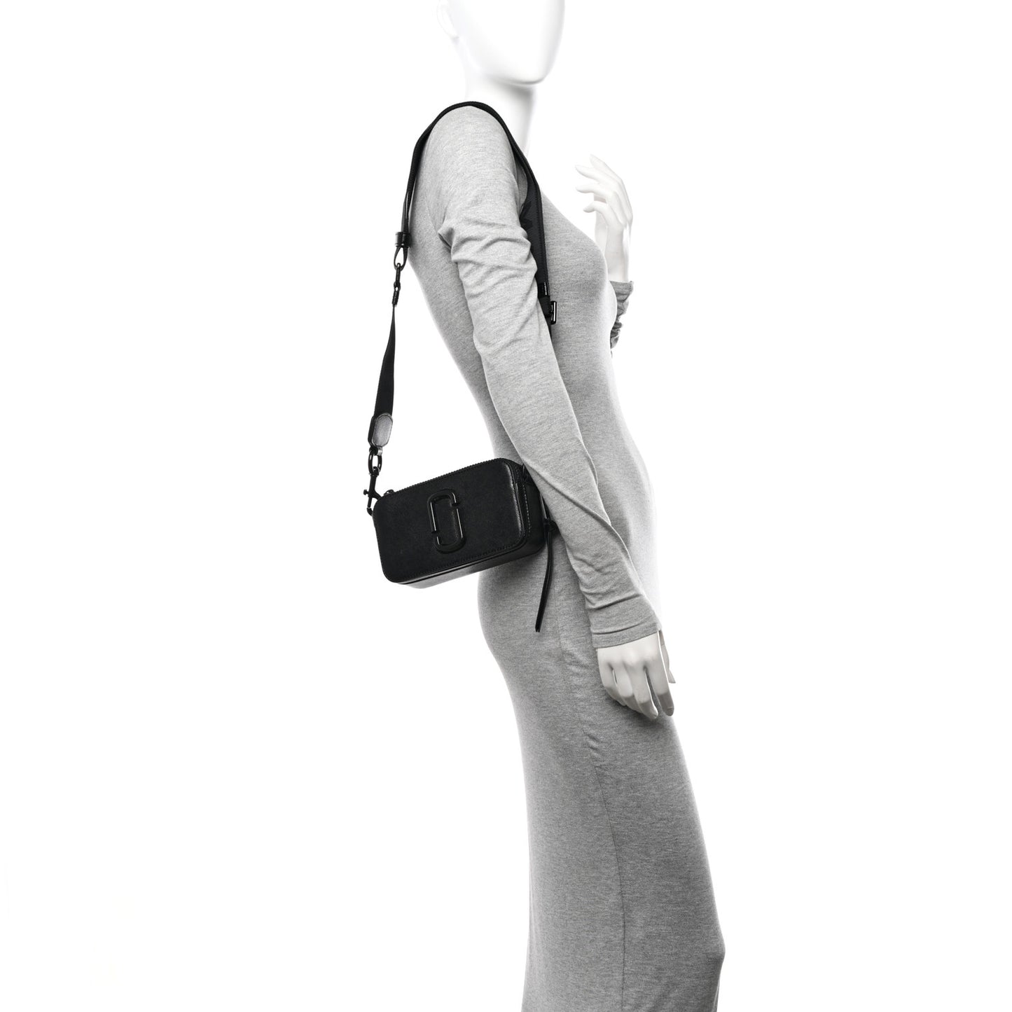 Saffiano Snapshot Camera Bag Black