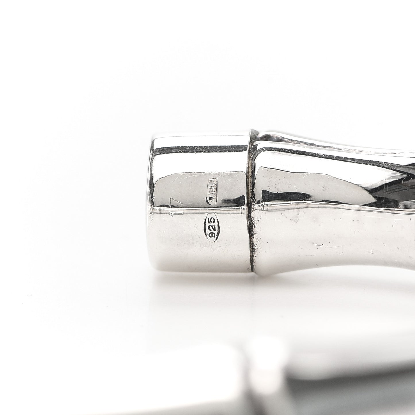 Sterling Silver Bamboo Cuff Bracelet 17