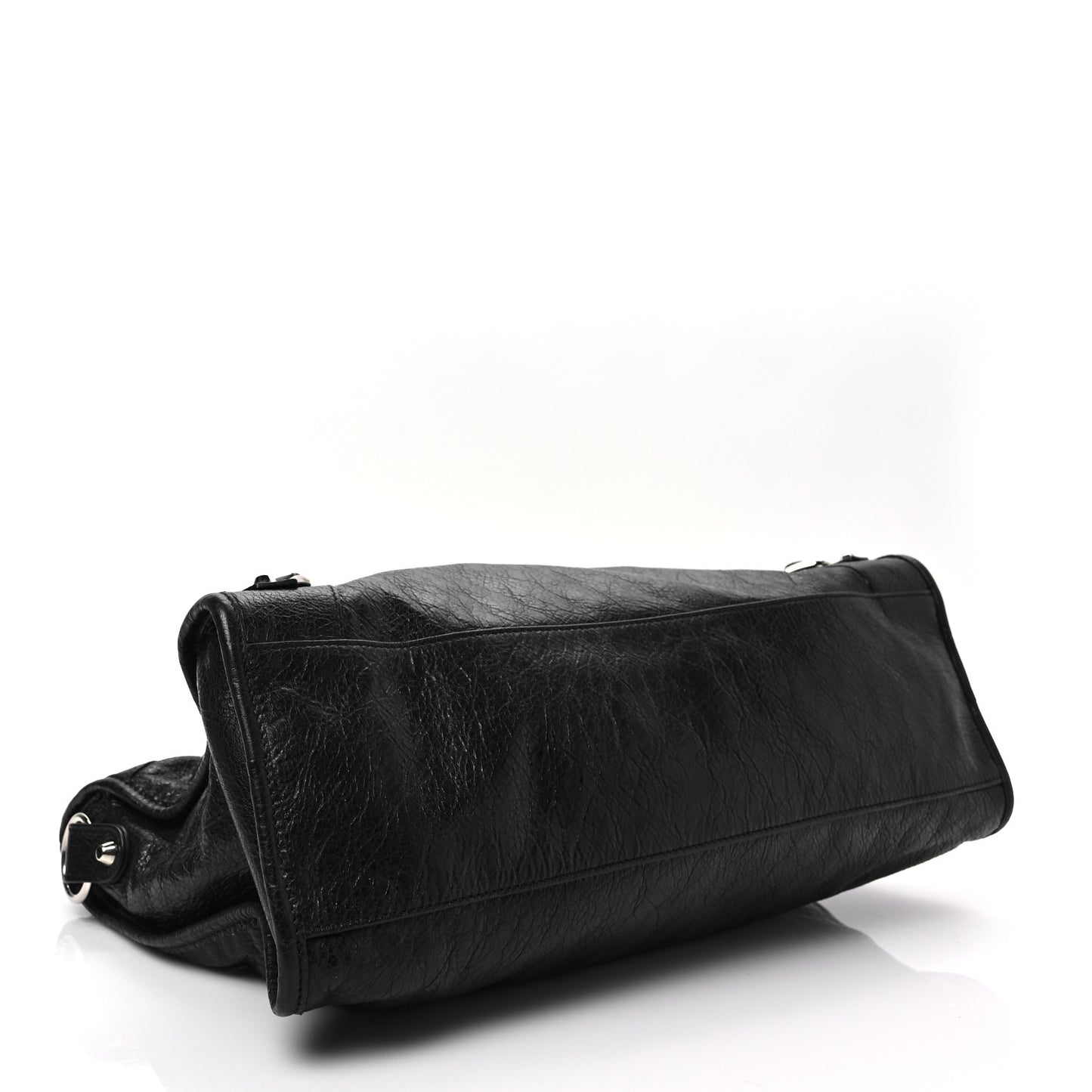 Agneau Classic Silver Hardware City Black
