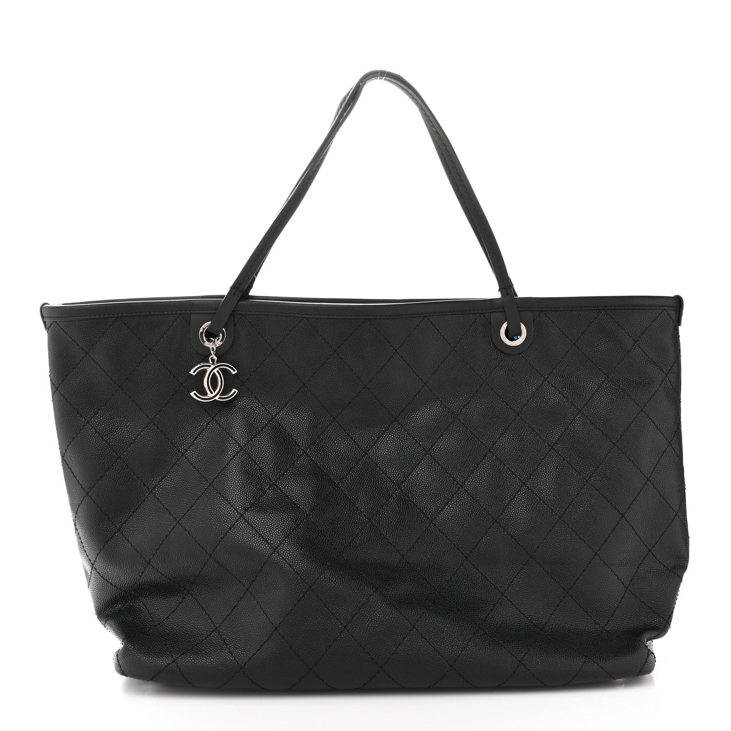 chanel black xl jumbo weekender overnighter travel tote bag Chanel Grained Calfskin Large Shopping Fever Tote Black 1876858 –  FASHIONPHILE