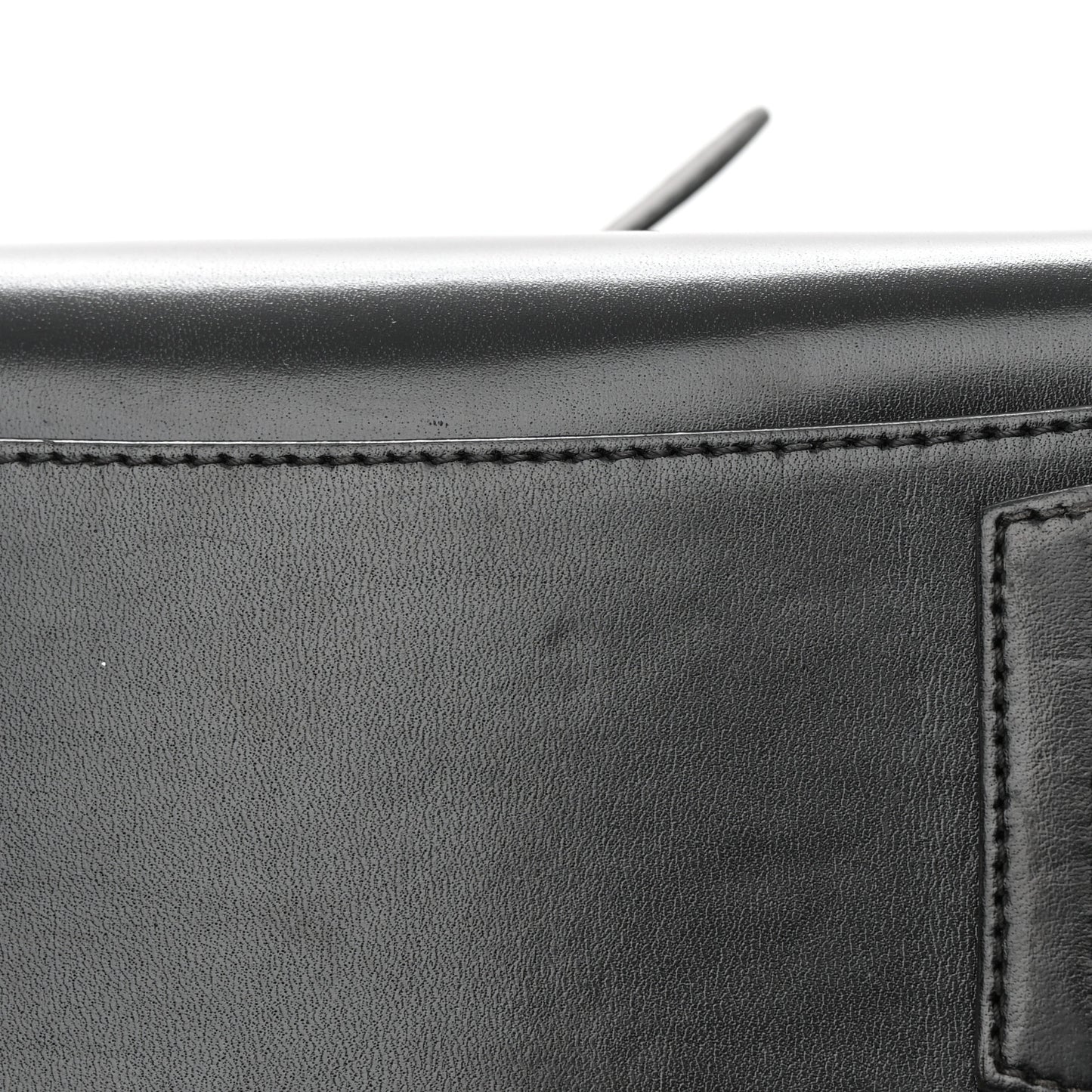 Shiny Lord Calfskin Mini Antigona Black