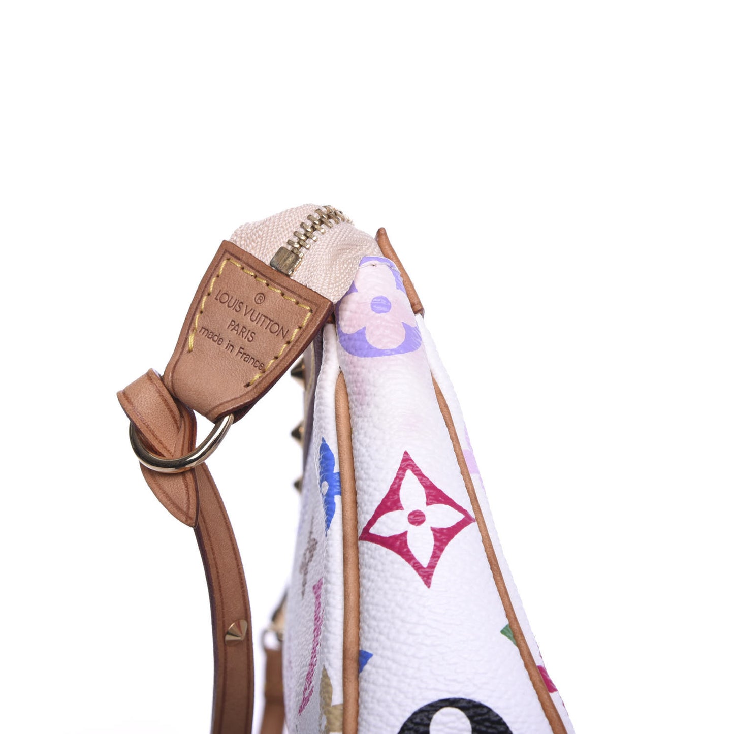 Monogram Multicolor Pochette Accessories White