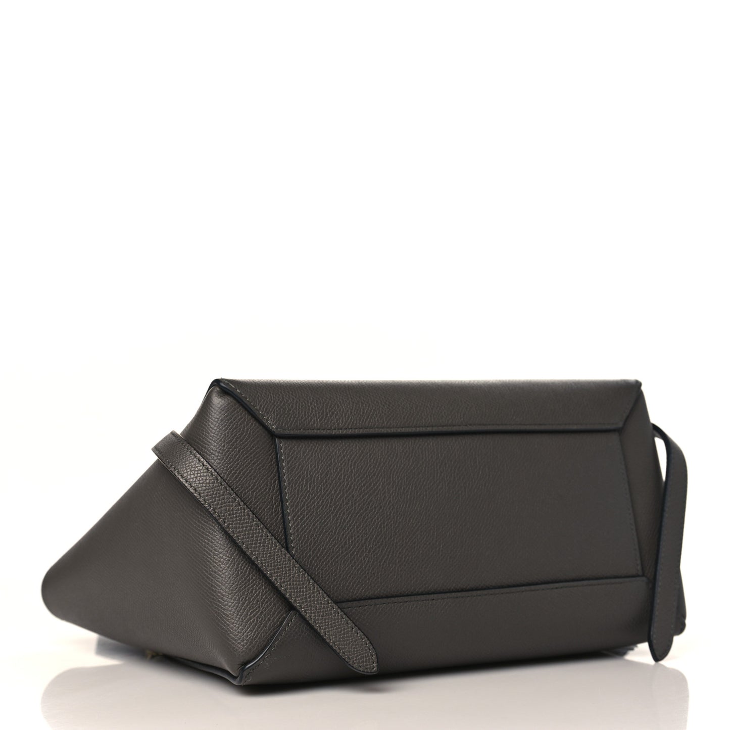 Baby Grained Calfskin Micro Belt Bag Grey