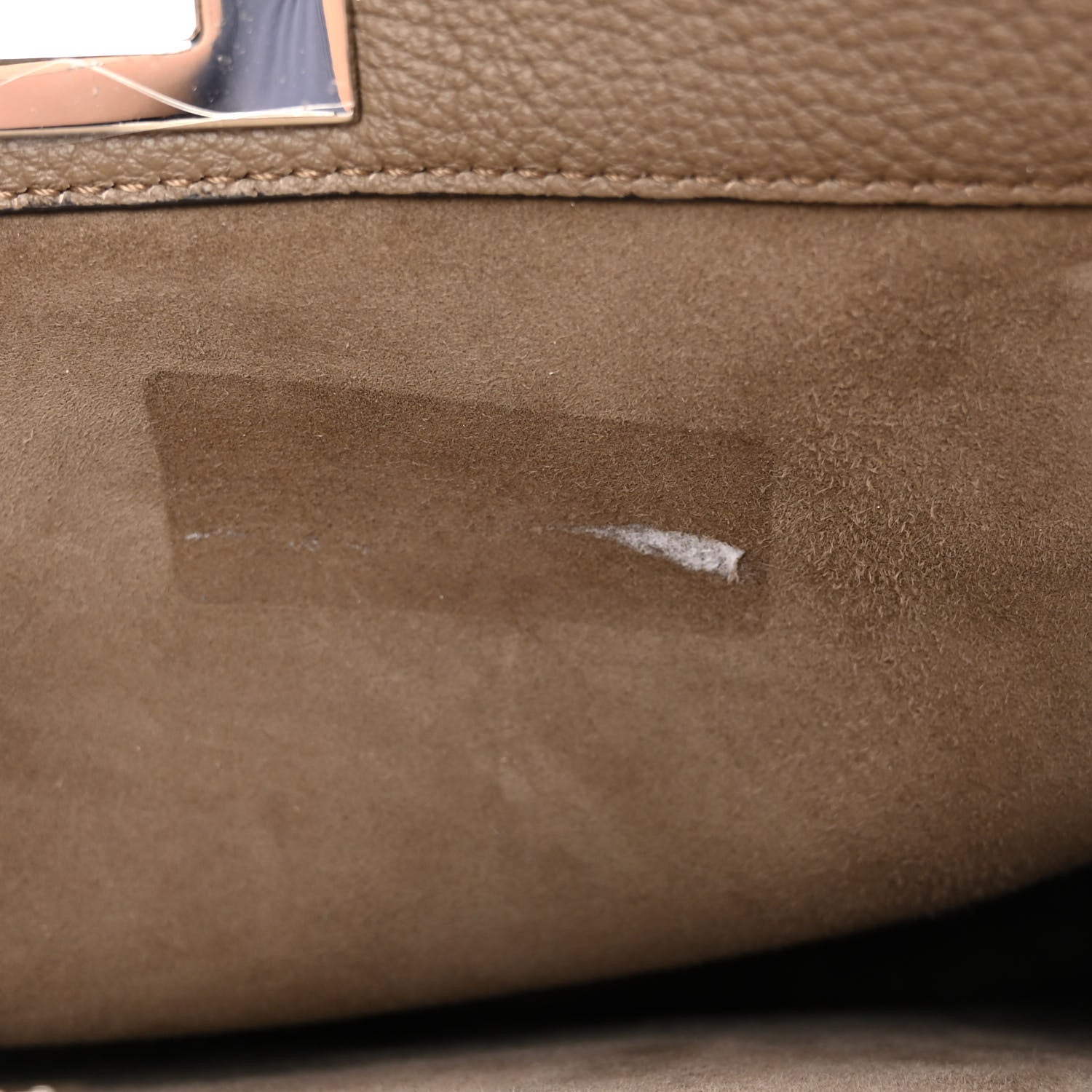 Fendi Cuoio Romano Elaphe Chamois Python Print Medium Peekaboo I SEE U Satchel Tartufo 10 of 10