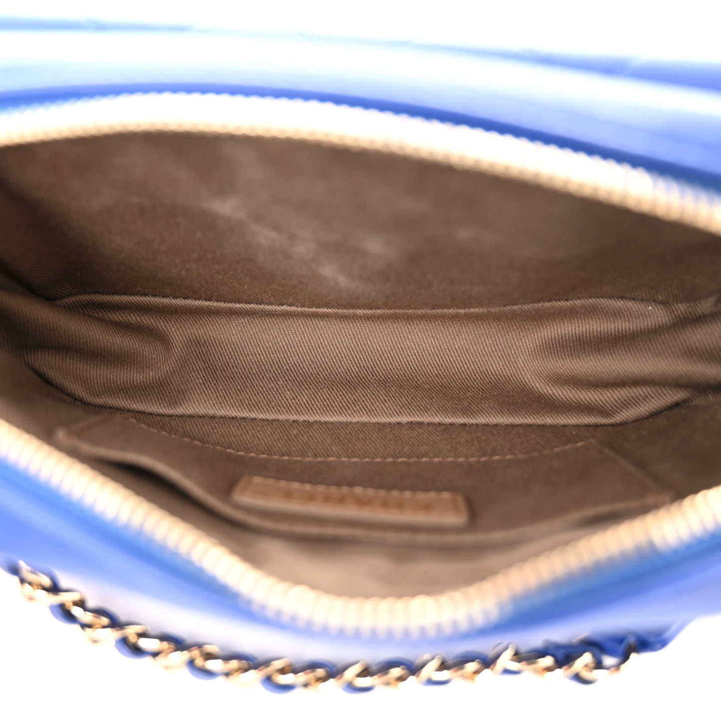 Calfskin Casual Trip Waist Bag Blue