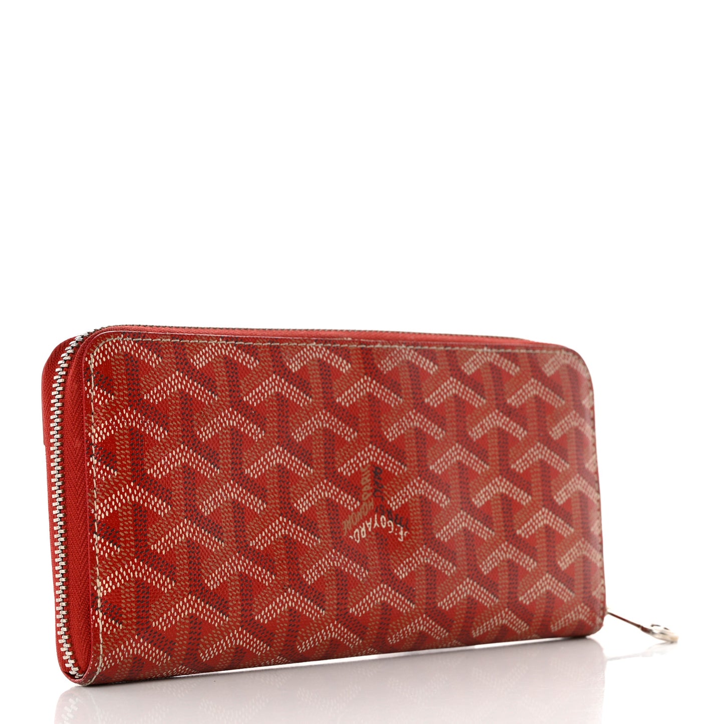 Goyardine Matignon Zip Around GM Wallet Red