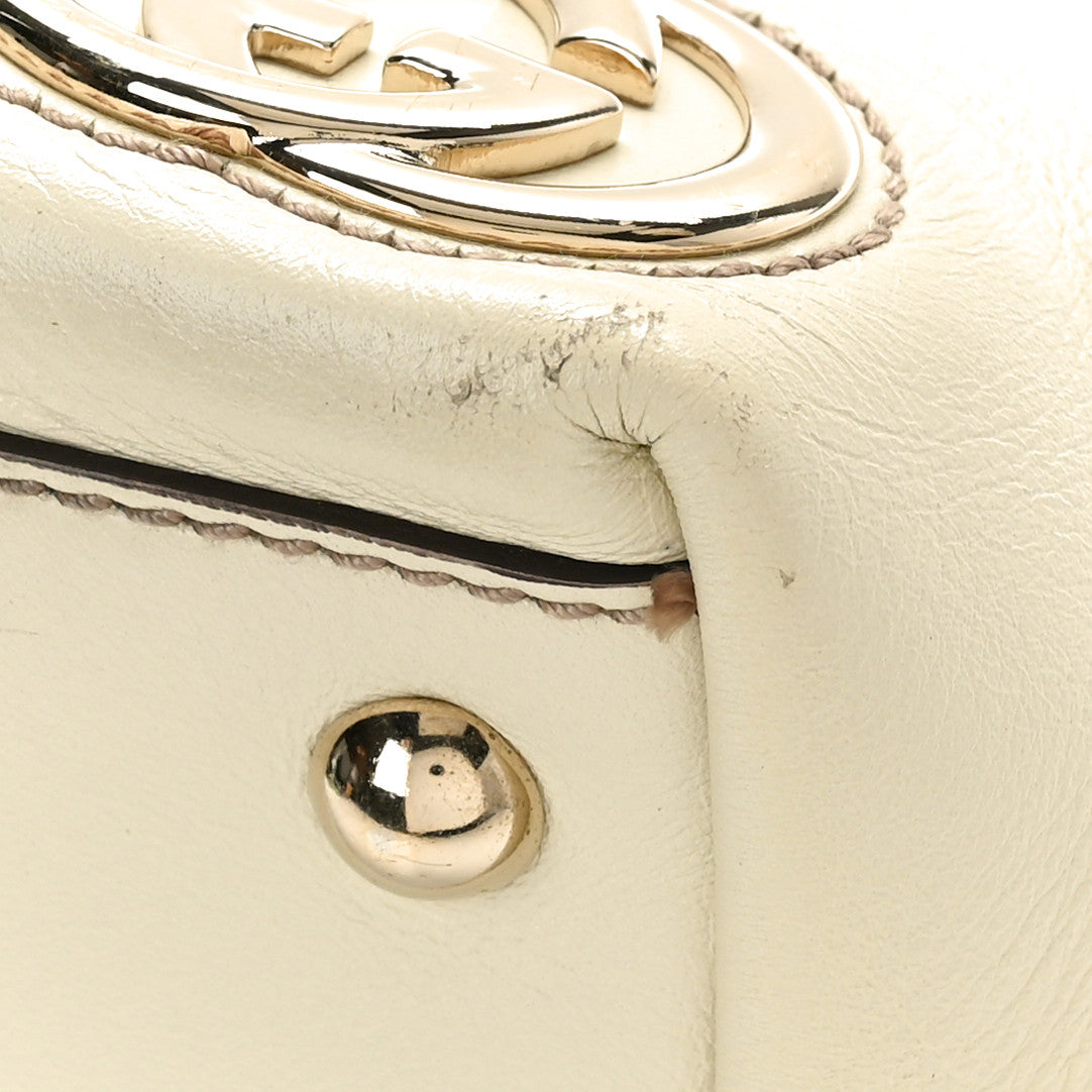 Monogram Medium New Britt Tote Off White