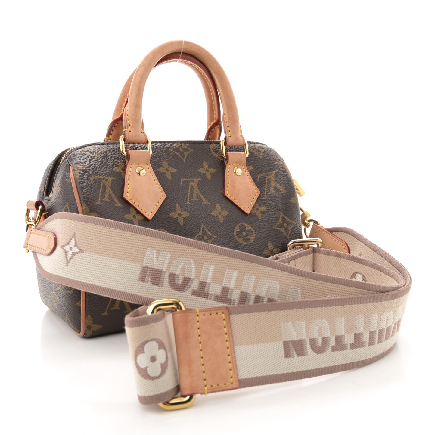 Monogram Speedy Bandouliere 20 Beige