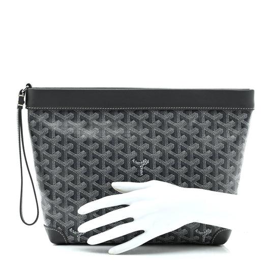Goyardine Conti Pouch Grey
