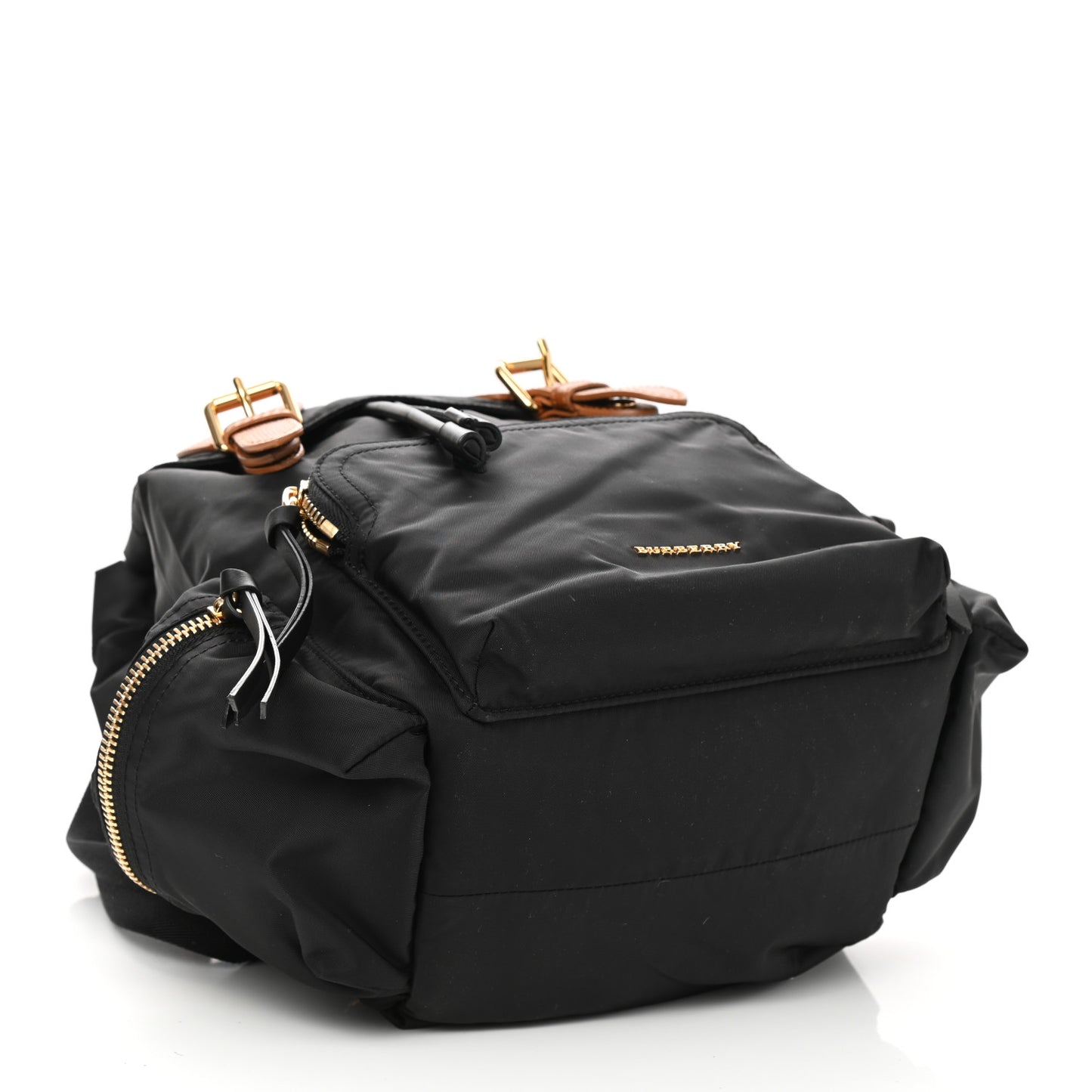 Nylon Medium Rucksack Backpack Black