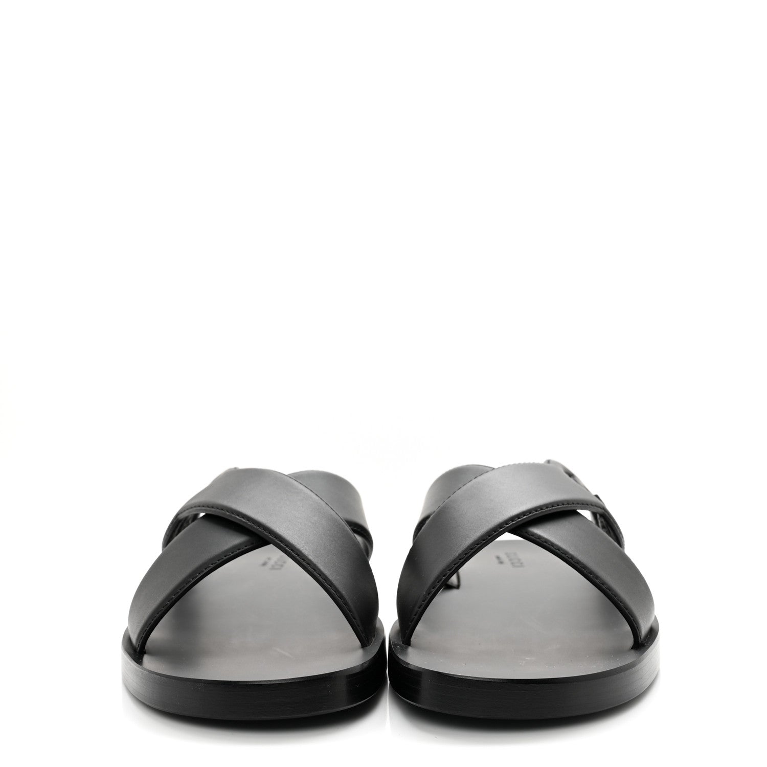 Gucci Cosmos Softy Calfskin Interlocking G Sandals 10 Black 2 of 11
