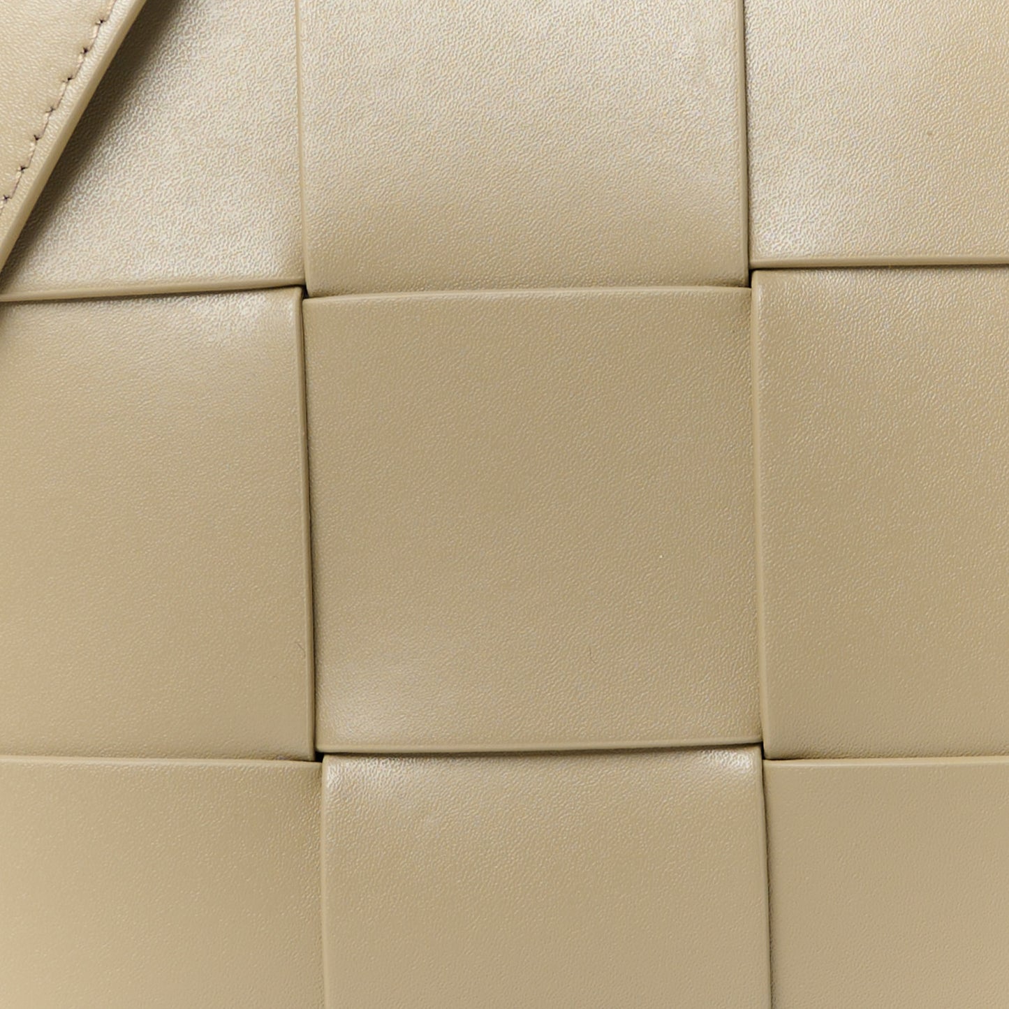 Calfskin Maxi Intrecciato Cassette Camera Bag Taupe
