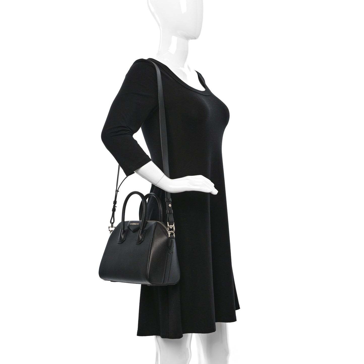 Sugar Goatskin Mini Antigona Black