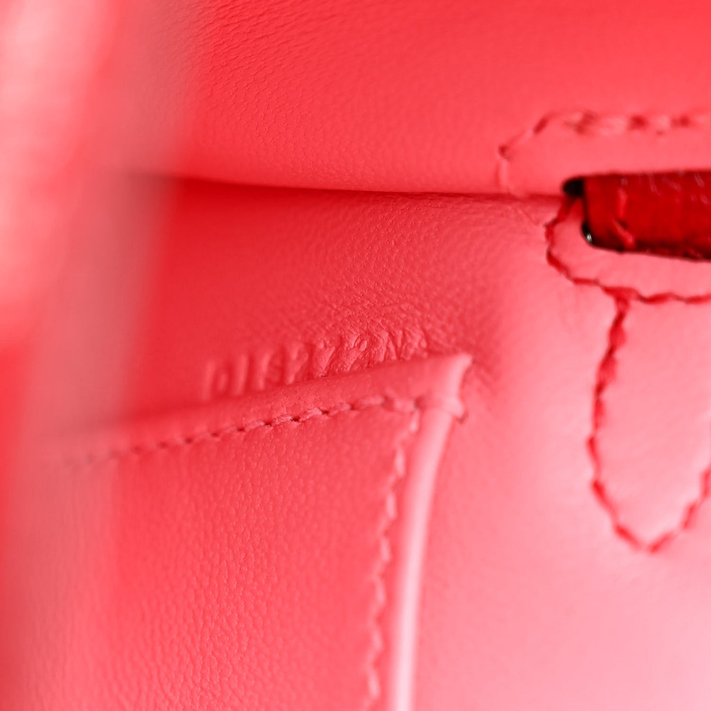 Chevre Mysore Verso Mini Kelly Sellier 20 Rouge Vif Rose Confetti