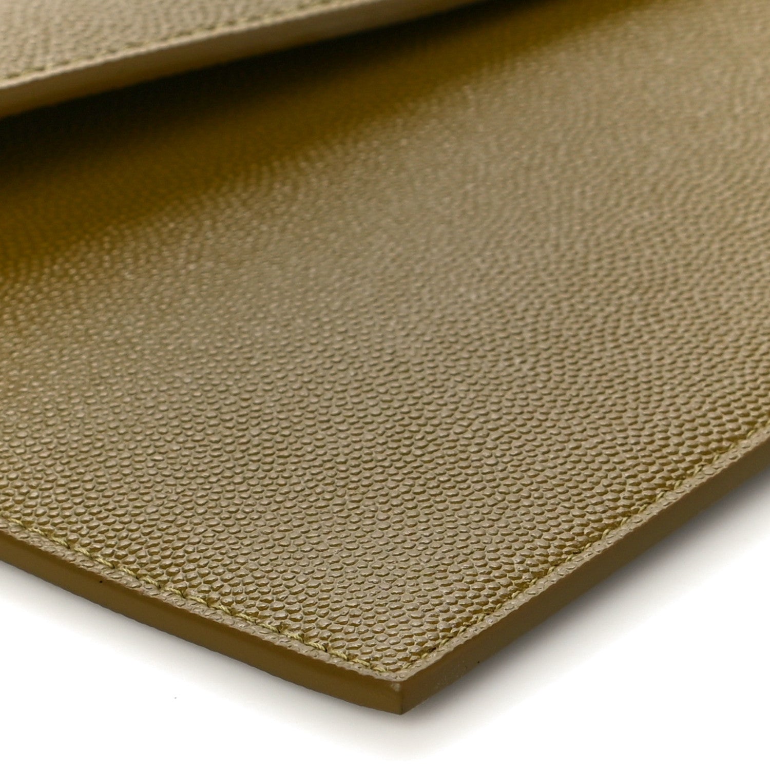 Saint Laurent Grain De Poudre Uptown Pouch Olive 8 of 10
