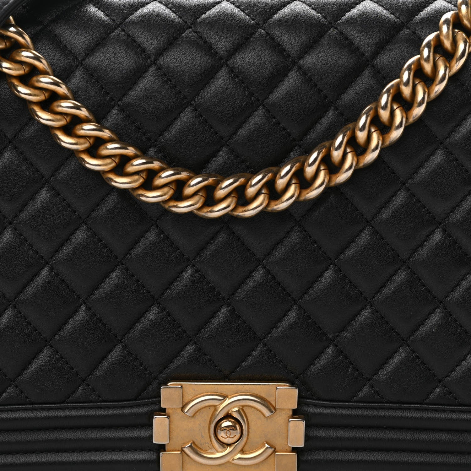 Chanel Calfskin Quilted New Medium Boy Flap Black 8 of 13